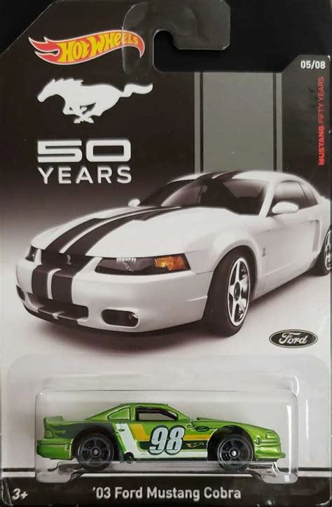 Hot Wheels Mustang Fifty Years Ford Mustang Cobra Universo Hot Wheels