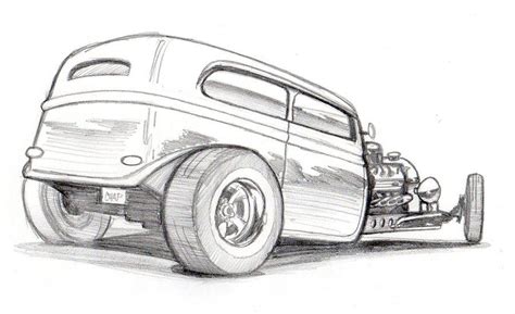 Hot Rod Pencil Art By Chapstyle
