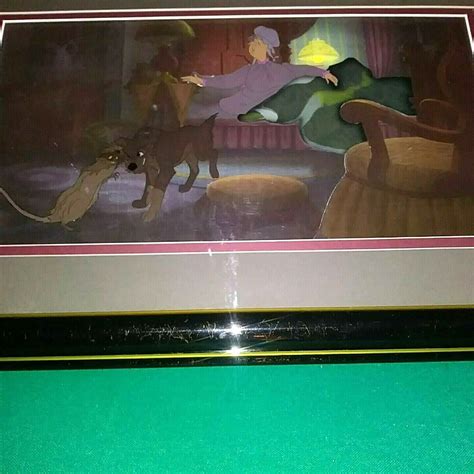 Lady And The Tramp Aunt Sarah Tramp Rat Cels On Key Pan Copy Bg Framed Mint Ebay