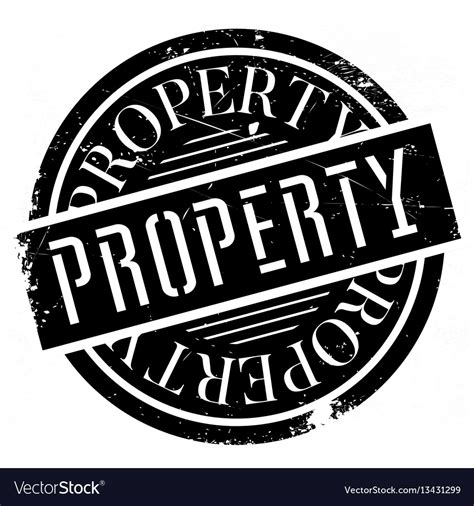 Property rubber stamp Royalty Free Vector Image
