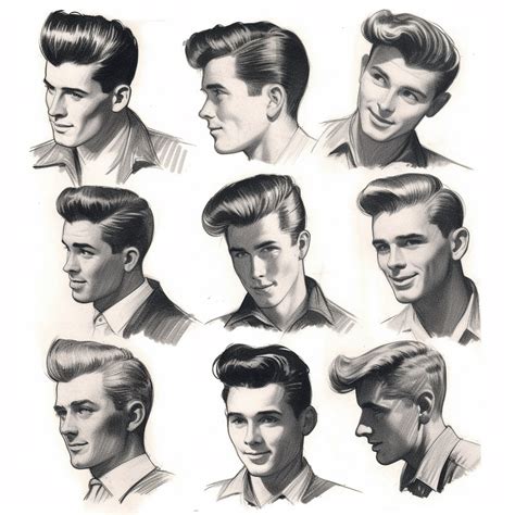 Rockabilly Hair Men Curly