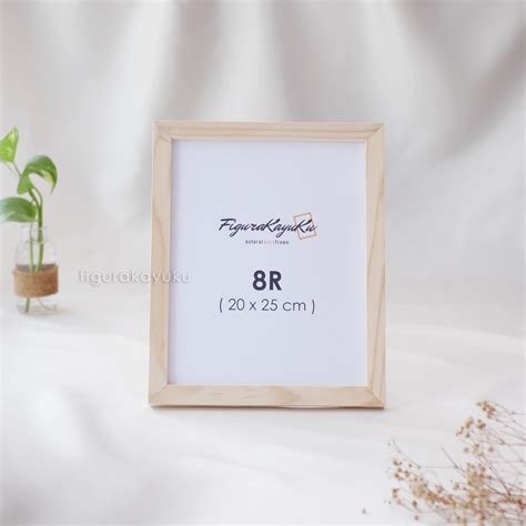 Jual Pigura Kayu 8r 20 X 25 Cm Figura Foto Frame Kayu Jati Belanda