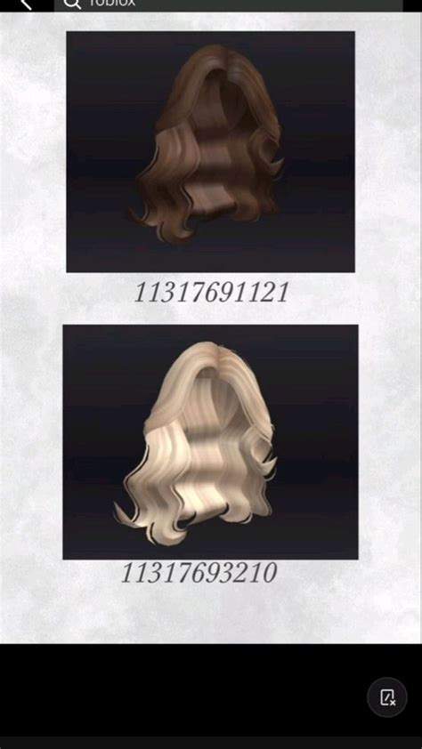 Roblox Hair Code Black Hair Roblox Blonde Hair Cute Hairstyles