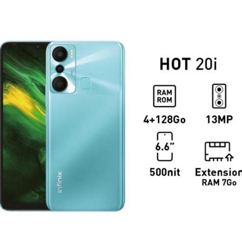 Infinix Hot I GB Ram GB Helio G MP Dual Sim MAh Vert Fiche Technique