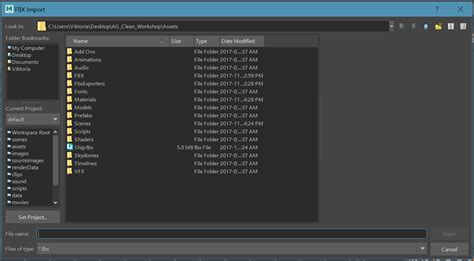 The Fbx Import Menu In Autodesk® Maya® And Autodesk® Maya Lt™