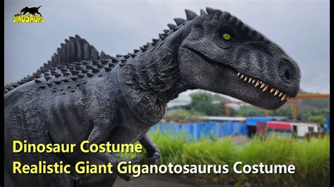 Realistic Giant Giganotosaurus Costume Dinosaur Costume Youtube