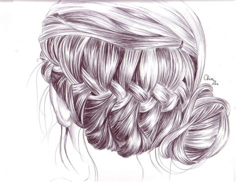 Hair Braid Drawing At Getdrawings Free Download