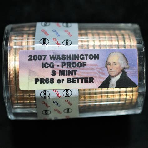 san francisco george washington dollar roll icg proof