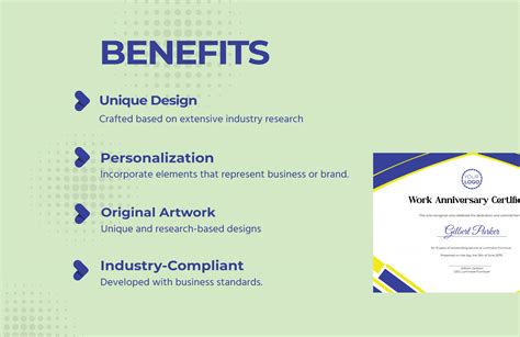 Work Anniversary Certificate Template in Word - Download | Template.net