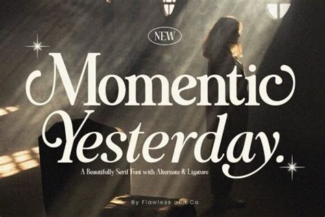 Momentic Yesterday Regular Font Xfontspro