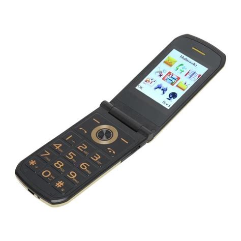 Téléphone À Clapet 2G K21 2G Senior Gros Bouton Téléphone Portable À