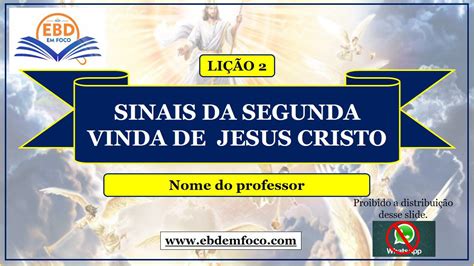 Slides Jovens Li O Sinais Da Segunda Vinda De Jesus Cristo