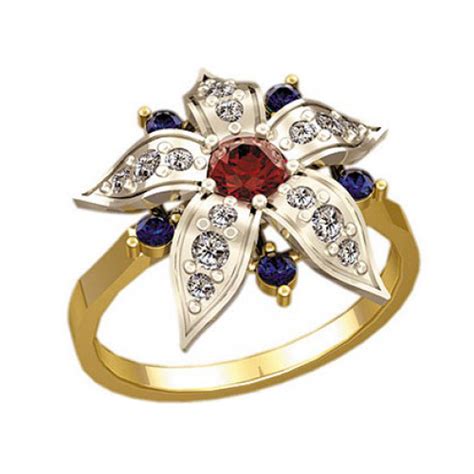 Кольцо Эдельвейс VC-1204, золото 585 пробы, 2.9 гр. - купить в СПб ...