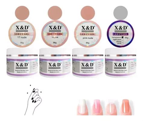 Gel LED UV Xed de 56 g para uñas increíble manicura color rosa nude MercadoLibre