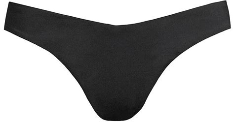 Weworewhat Synthetic Delilah V Shaped Bikini Bottom In Black Lyst