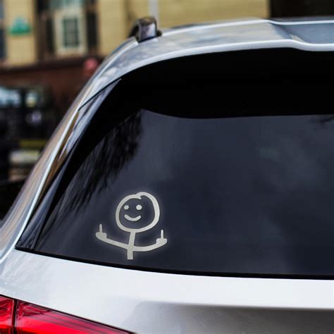 Amazon GRITKULTURE Reflective Fuck You Funny Meme Decal Large