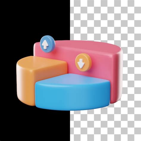Premium Psd Charts Statistic 3d Icon