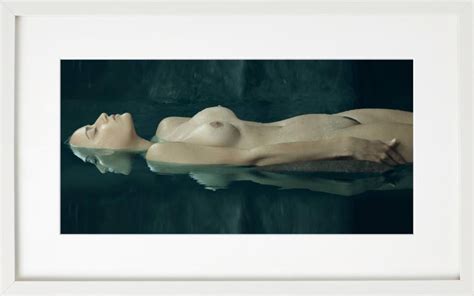 Albert Watson Erin Floating Nude Model Floating In Green Water