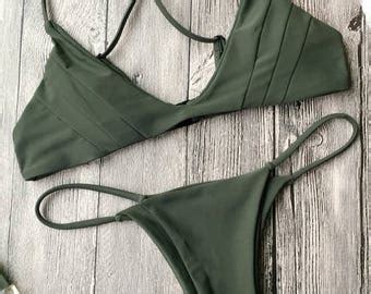 Cross Back Bikini Etsy