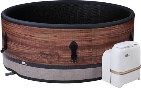 Amazon MSpa 6 Person Inflatable Hot Tub Duet Round Bubble Massage Spa For Outdoor Use