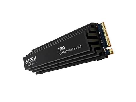 Crucial T700 2TB Gen5 NVMe M 2 SSD With Heatsink Up To 12 400 MB S