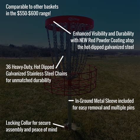 Growthesport Champion Permanent Disc Golf Basket