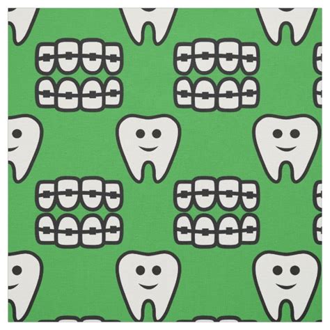 cute dental pattern fabric zazzle