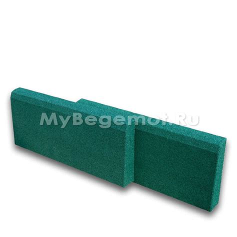 Бордюр из резиновой крошки, 50x21 см. Резиновая плитка из крошки ...