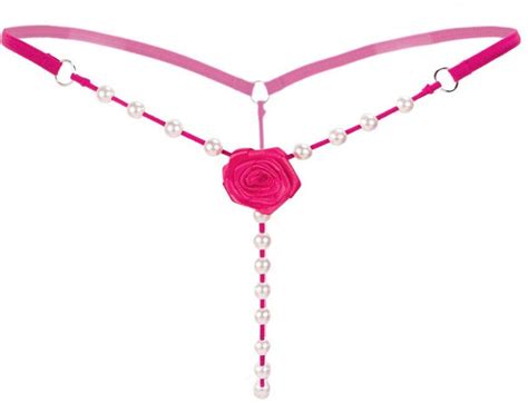 QGcute Sexy Crotchless String Bead G String Erotic Lingerie For Sex Outfit Thongs Women