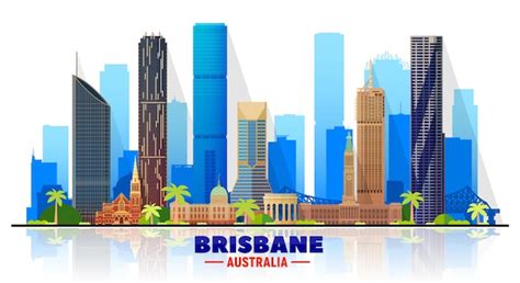 Free Vector Brisbane Australia Skyline