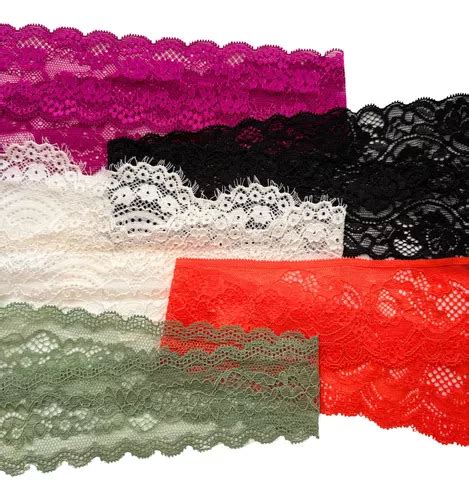 Kit Renda Estreita Elastano Retalho Lingerie Sortida 30 M Parcelamento Sem Juros