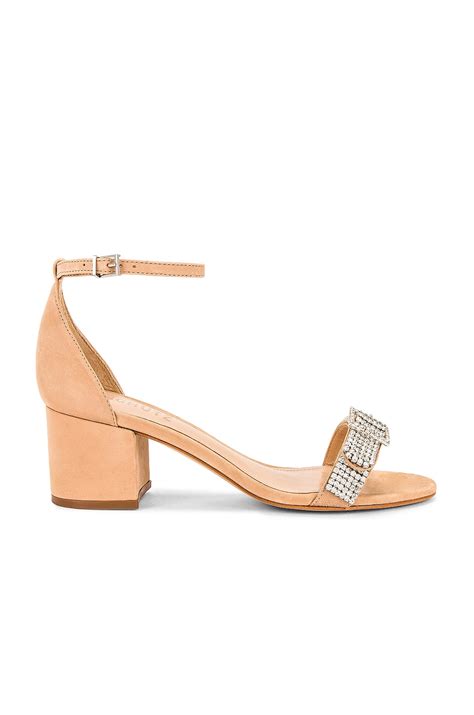 Schutz Perlah Block Sandal In Light Nude REVOLVE