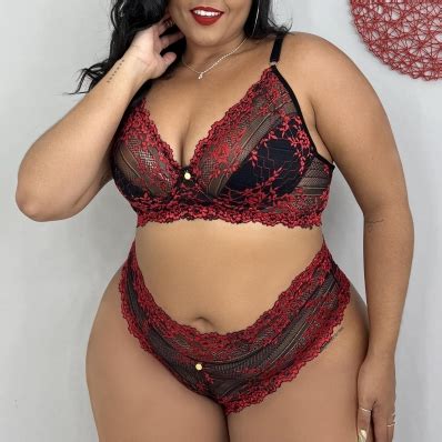 Calcinha Plus Size De Microfibra Renda Importada 0496 Jackie Lingerie