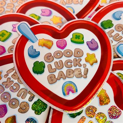 Good Luck Babe Chappell Roan Inspired Vinyl Cute Weatherproof Waterproof Holographic Sparkle