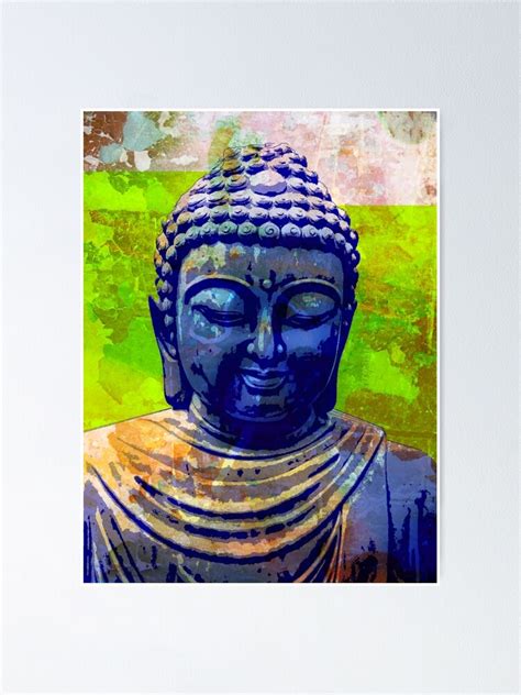 Gautama Buddha 3 Colour Poster By Truthtopower Redbubble