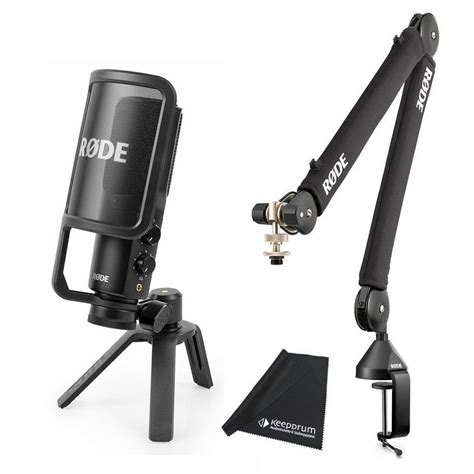 RODE Microphones Mikrofon Rode NT-USB+ mit PSA1+ Gelenkarm und Tuch