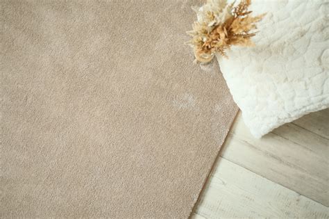 Tapis Doux Hypnose Beige Nude Galon Tabac Decoweb