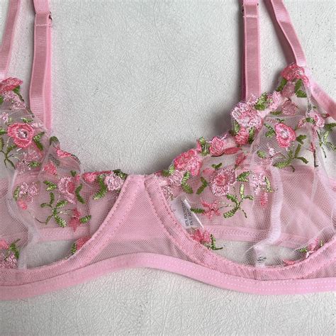 New Collection Best Lingerie Stores Floral Embroidery Lace Bra Piece Erotic Ensemble De