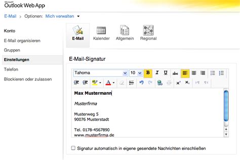 Wie Man In Outlook Eine Signatur Erstellt