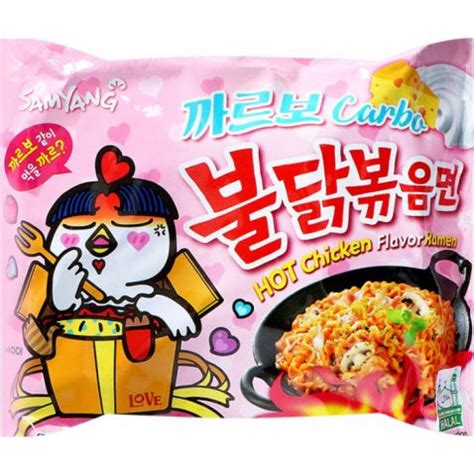 Samyang Hot Chicken Carbonara Ramen G Pink Noodle Soup