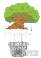 PP WDW Tree Of Life Up Up And Away Hot Air Balloons Set Celebrating Years Of