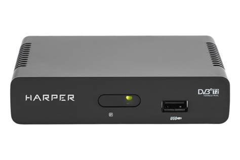ТВ-ресивер Harper HDT2-1108, черный купить по выгодной цене в интернет ...