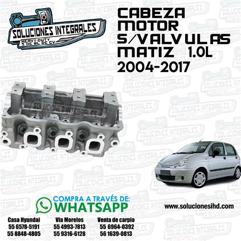 CABEZA MOTOR S VALVULAS MATIZ 1 0L 06 17 Soluciones IHD