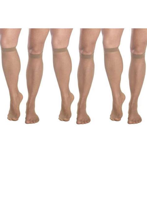 Kit Pares De Meia Selene Transparente Fio Feminina Nude Esporte Legal