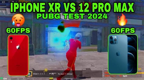 🔥iphone Xr Vs 12 Pro Max 60fps Vs 60fps Pubg Test 2024 1v1 Tdm