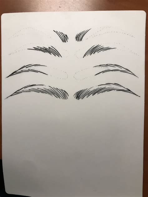 Steps Of Microblading Eyebrows Sketch Mircoblading Eyebrows Ombre