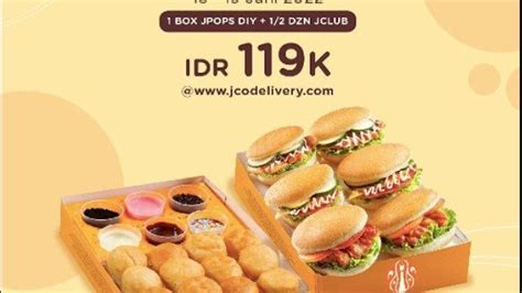 Promo Donat JCO Hari Ini Dapatkan 1 Lusin JPOP Cuma 199 Ribu Buy 1 Get