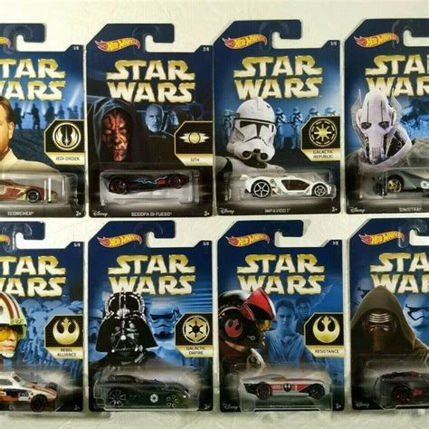 Hot Wheels Toys Hot Wheels Star Wars Disney Complete Set Of Out Of Production Unopened