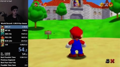 [world Record] Super Mario 64 120 Star Speedrun In 1 38 43 Liam Kings