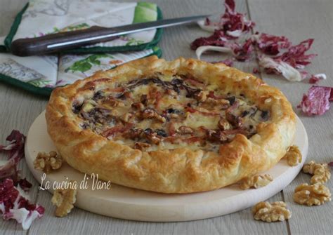 TORTA SALATA RADICCHIO SPECK E GORGONZOLA Piatto Gustoso